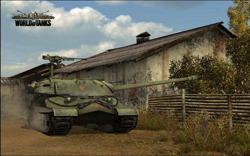 ИС-7 во всей красе))) Тяжёлый танк, ну оооочень тяжёлый)))